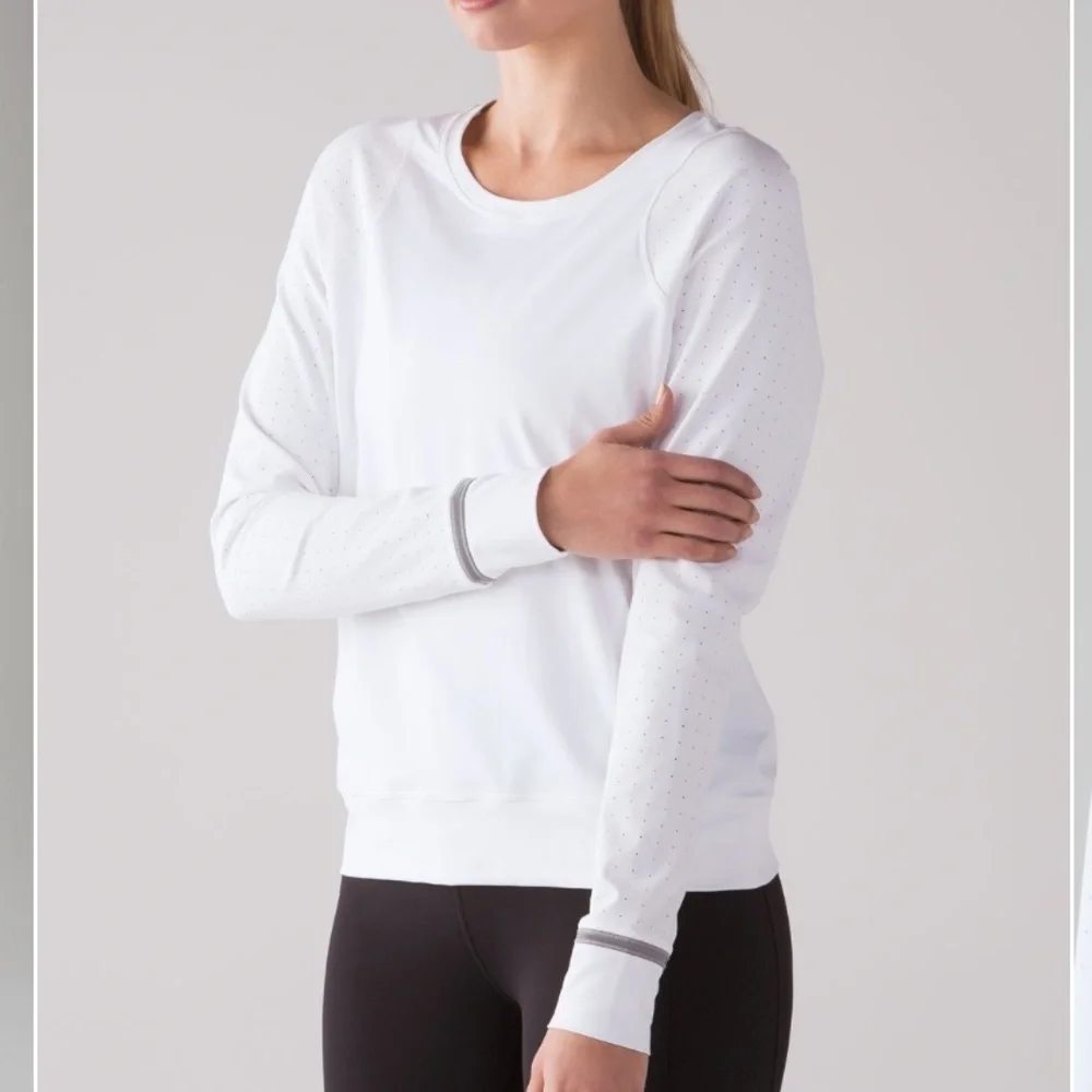 Lululemon Mind Over Miles Long Sleeve White 6